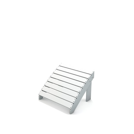 Frog Furnishings White Traditional Ottoman PB ADTRAOTWHI